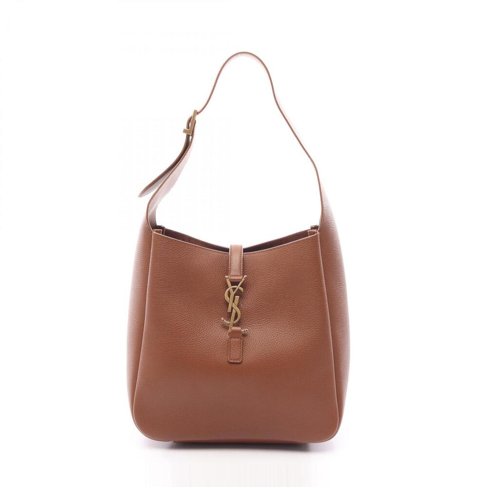 Saint Laurent Paris LE Shoulder Bag Leather Brown